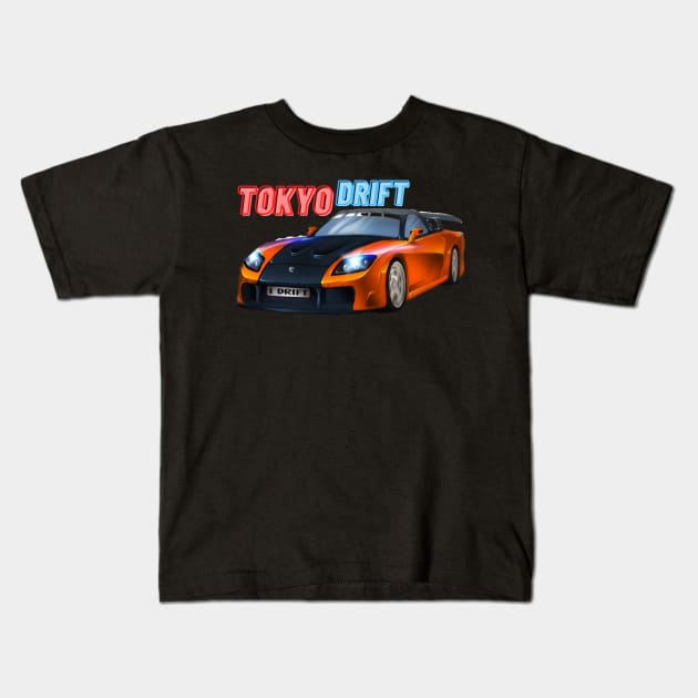 Tokyo Drift Kids T-Shirt by MOTOSHIFT